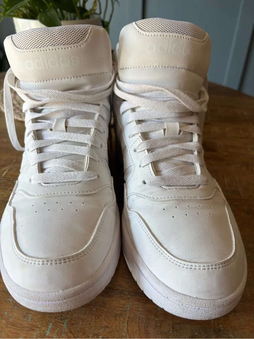adidas Hoops 3 Mid Sneakers – White – Women’s 8.5